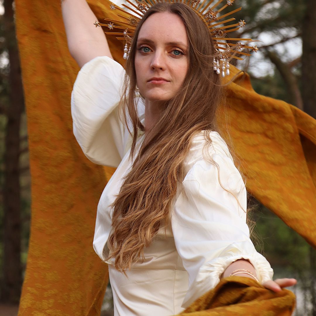 Eik Gloria Mundi vikle i silkeblend