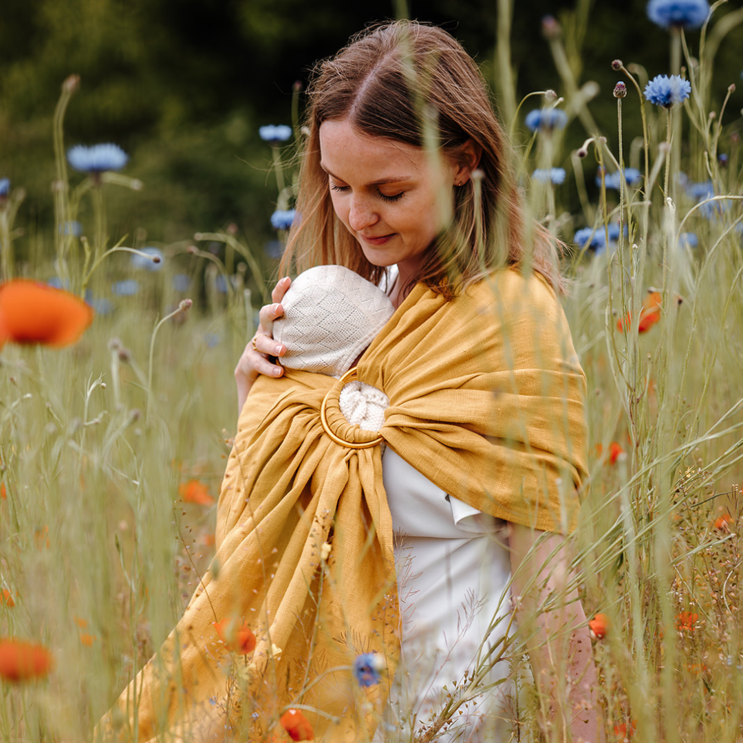 Kram Sol ringslynge i 100% hør