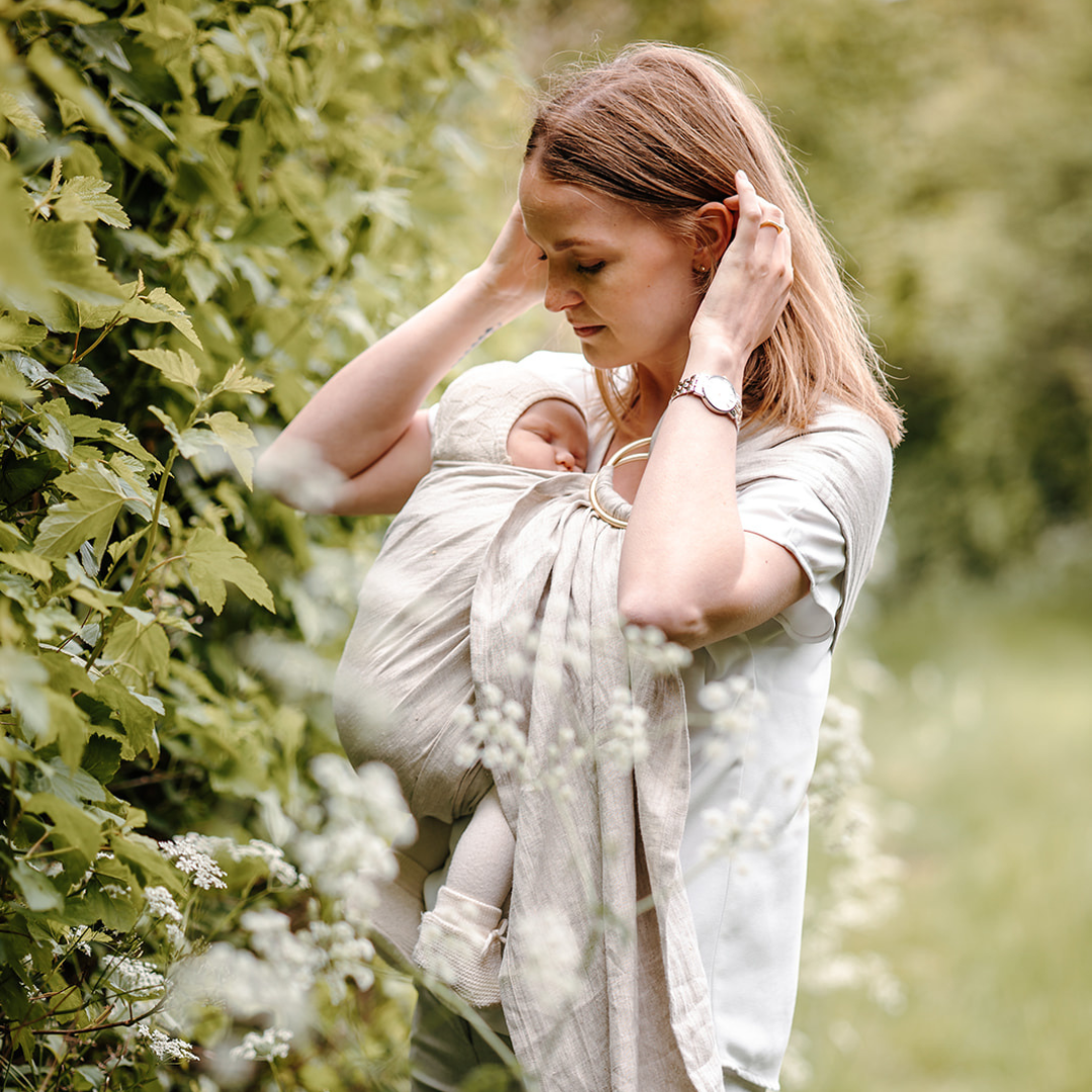 Kram Sand ringslynge i 100% hør